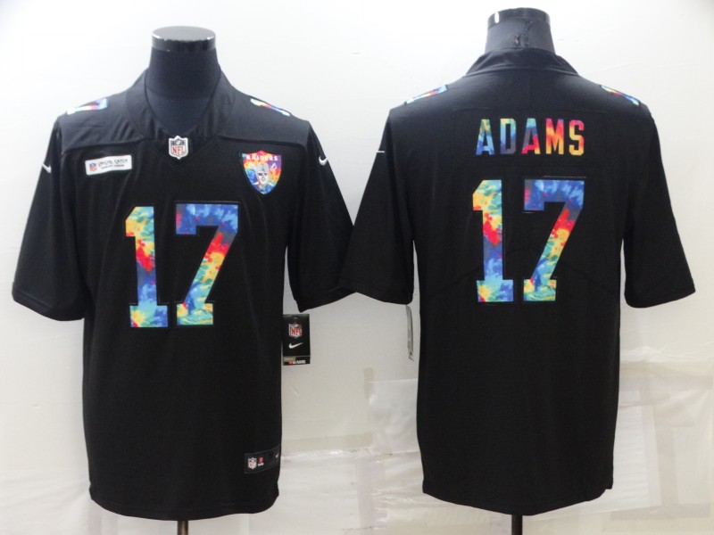 Men's Las Vegas Raiders #17 Davante Adams Black Crucial Catch Limited Stitched Jersey